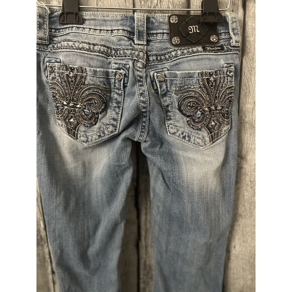 Miss Me Jeans easy boot cut JP5497B denim womens Size 25 Dark Blue Jeans - Picture 5 of 7